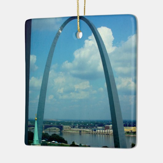 St. Louis Arch Keramisch Ornament (Links)