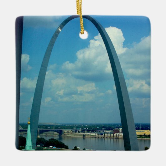 St. Louis Arch Keramisch Ornament (Voorkant)