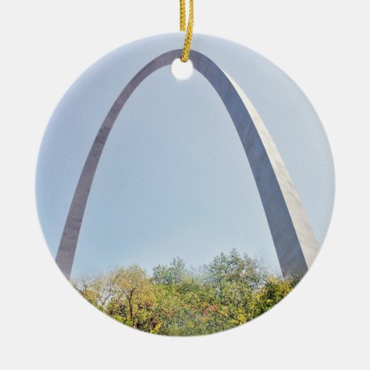 St. Louis Arch, kerstversiering, St. Louis Keramisch Ornament (Voorkant)