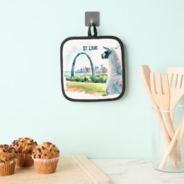 St. Louis Arch Llama Souvenir Pannenlap
