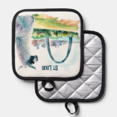 St. Louis Arch Llama Souvenir Pannenlap (Voorkant / Achterkant)