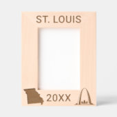 St. Louis Arch Missouri Custom Gegraveerde Lijstjes (Voorkant)