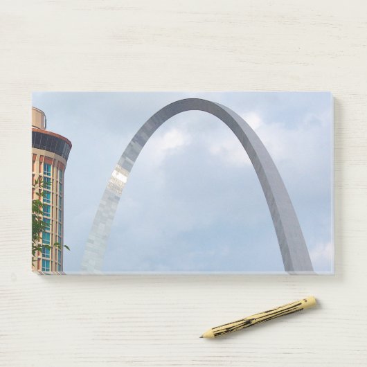 St. Louis Arch Post merkt op Post-it® Notes (Op bureau)