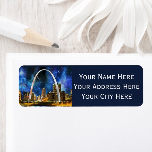 St. Louis Arch Return Address Labels (Insitu)