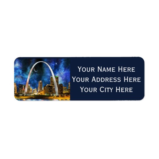 St. Louis Arch Return Address Labels (Voorkant)