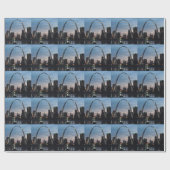St Louis Arch Skyline Cadeaupapier (Vlak)