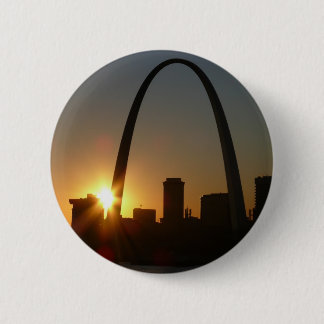 St. Louis Arch Sunset Ronde Button 5,7 Cm