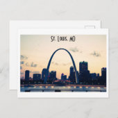 St. Louis Arch tijdens de zonsondergang Briefkaart (Voorkant / Achterkant)