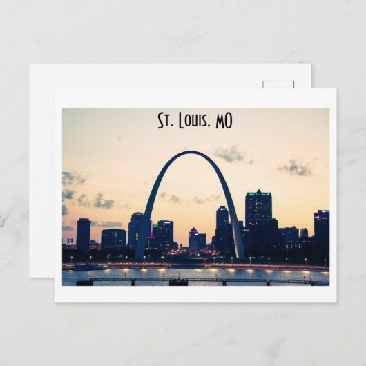 St. Louis Arch tijdens de zonsondergang Briefkaart (Voorkant / Achterkant)