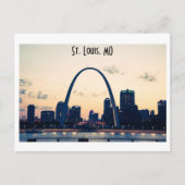 St. Louis Arch tijdens de zonsondergang Briefkaart (Voorkant)