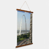 St. Louis Arch van Hotel Room Hangend Wandkleed (Gebogen)