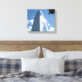 St. Louis Arch Wrapped Canvas (Insitu (Slaapkamer))