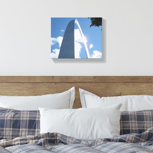St. Louis Arch Wrapped Canvas (Insitu (Slaapkamer))
