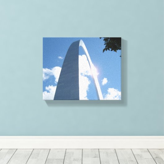 St. Louis Arch Wrapped Canvas (Insitu (Houten vloer))