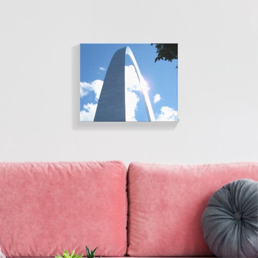 St. Louis Arch Wrapped Canvas (Insitu (Woonkamer))