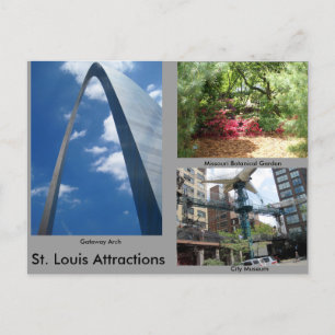 St. Louis Attractions Briefkaart