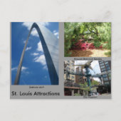 St. Louis Attractions Briefkaart (Voorkant)