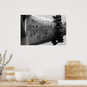 St. Louis B&W Poster (Keuken)
