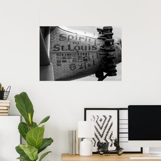 St. Louis B&W Poster (Thuiskantoor)