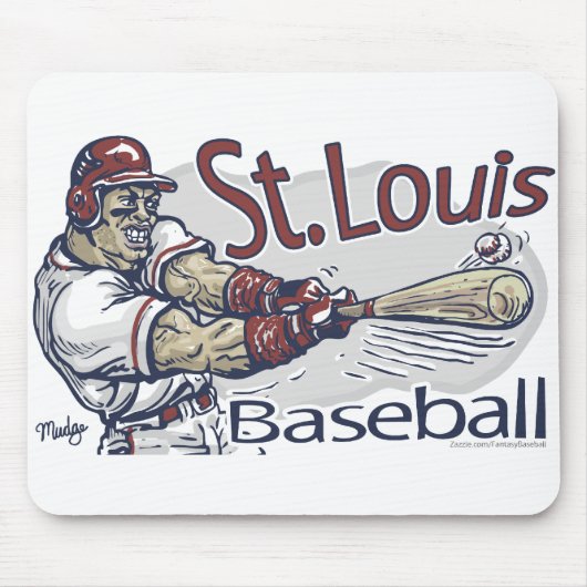 St. Louis Baseball Mousepad Muismat (Voorkant)