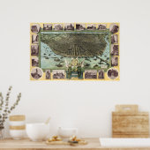 St. Louis birdseye map - 1896 (Graf) BigMapBlog Poster (Keuken)