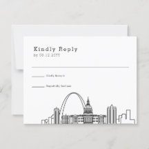 St. Louis bruiloft | Gestileerde Skyline RSVP