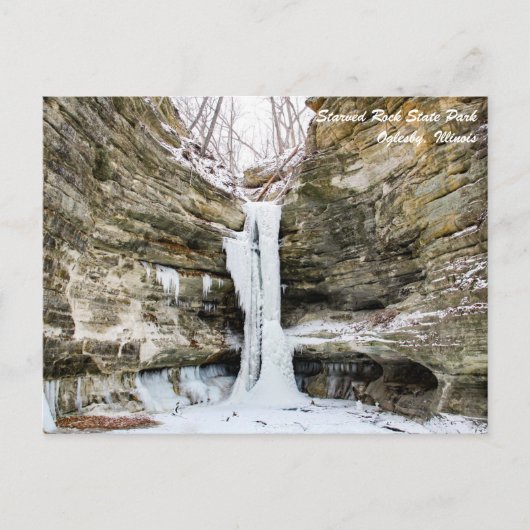 St. Louis Canyon Starved Rock State Park Briefkaar Briefkaart (Voorkant)