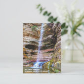 St. Louis Canyon, Starved Rock State Park Briefkaart (Staand voorkant)