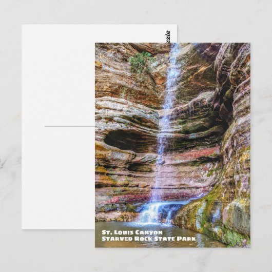 St. Louis Canyon, Starved Rock State Park Briefkaart (Voorkant / Achterkant)