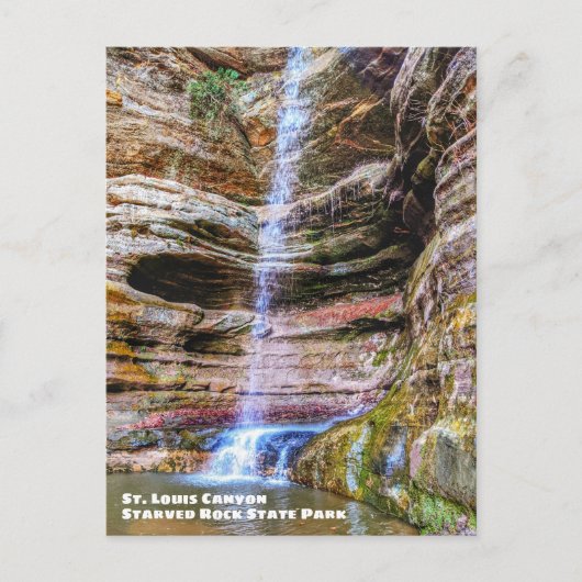 St. Louis Canyon, Starved Rock State Park Briefkaart (Voorkant)