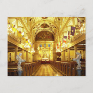 St. Louis Cathedral (binnenland), New Orleans, LA Briefkaart