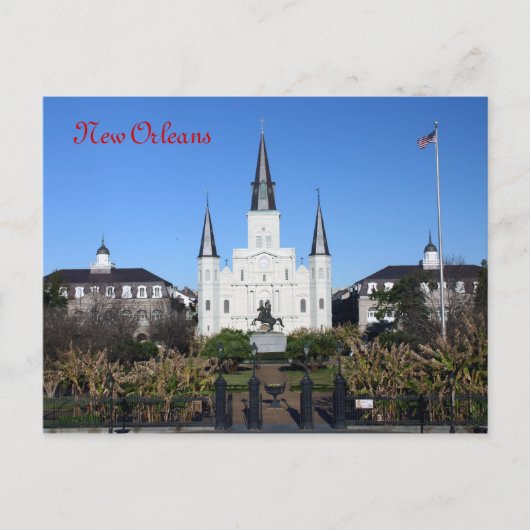 St. Louis Cathedral, Briefkaart New Orleans (Voorkant)