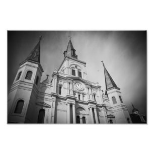 St. Louis Cathedral Foto Afdruk
