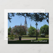 St. Louis Cathedral in het Franse Briefkaart van h (Voorkant / Achterkant)