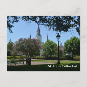 St. Louis Cathedral in het Franse Briefkaart van h