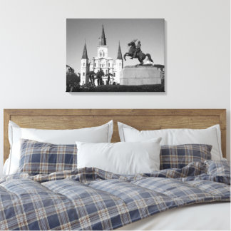 St. Louis Cathedral - Jackson Square Canvas Afdruk