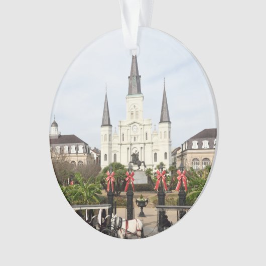 St. Louis Cathedral, Jackson Square, New Orleans. Ornament (voorkant)
