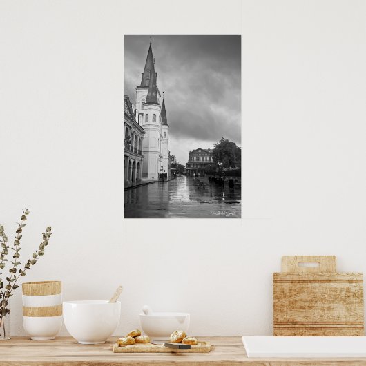 St. Louis Cathedral Jackson Square New Orleans Poster (Keuken)
