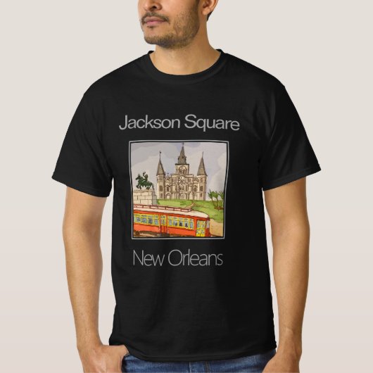 St. Louis Cathedral, Jackson Square, New Orleans, T-shirt (Voorkant)