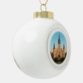 St. Louis Cathedral Keramische Bal Ornament (Links)