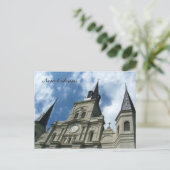 St. Louis Cathedral-kerk in New Orleans Briefkaart (Staand voorkant)