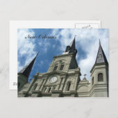 St. Louis Cathedral-kerk in New Orleans Briefkaart (Voorkant / Achterkant)