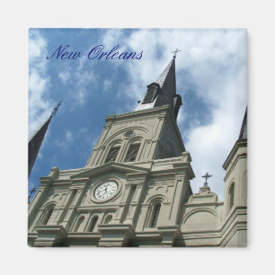 St. Louis Cathedral-kerk in New Orleans Magneet