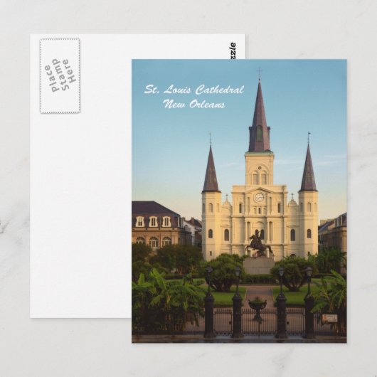 St. Louis Cathedral New Orleans Briefkaart (Voorkant / Achterkant)