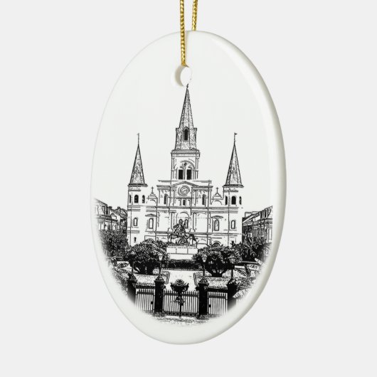 St. Louis Cathedral New Orleans Ornament (Links)
