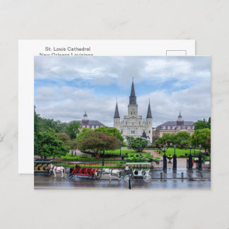St. Louis Cathedral van het briefkaart van Artille