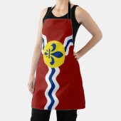 St. Louis City flag Apron Schort (Insitu)