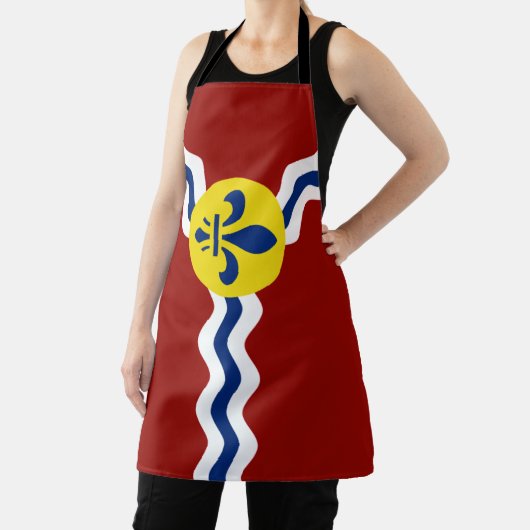 St. Louis City flag Apron Schort (Insitu)