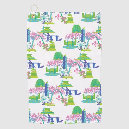 St. Louis City Landmark Golf Towel Golfhanddoek (Voorkant)
