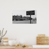St. Louis City Limits on Natural Bridge Road Poster (Keuken)